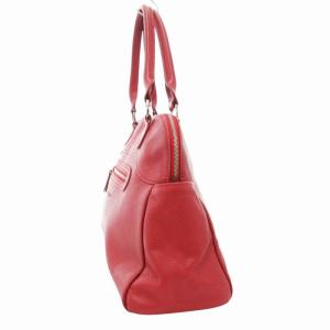 Longchamp ハンドバッグ 肩掛け ロゴ レザー 赤 レッド /GV