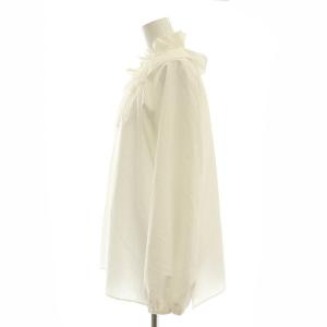 Nolley's ソフィー 25SS フリルブラウス 長袖 38 白 ホワイト /AT OS