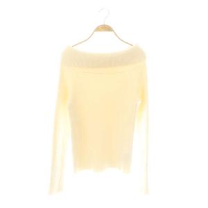 24SSオフショルニット カットソー アイボリー /MI OS SH