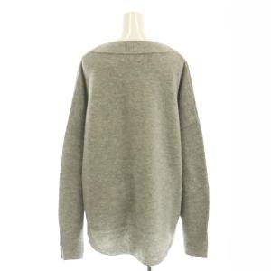 SLOBE IENA SUPER GEELONG Vネックプルオーバーニット セーター 長袖 グレー /DF OS SH