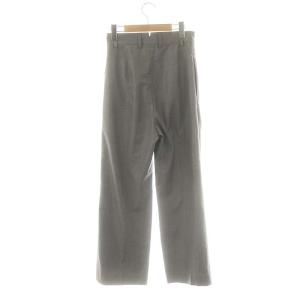 MUSE de Deuxieme Classe 23SS WOOL TRO タックパンツ ストレート ジッパーフライ シルク混 34 グレー /DO OS
