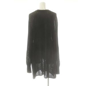 AP STUDIO アパルトモン コットンコード プルオーバー ニット セーター 長袖 ブラック /ES OS