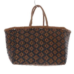 45rpm メッシュレザー編み ハンドバッグ ブラウン