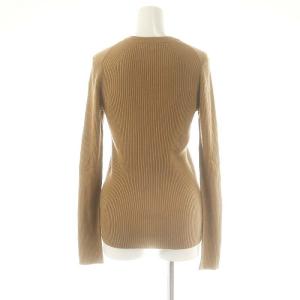 Drawer Vネックニット セーター 長袖 リブ カシミヤ混 2 キャメルブラウン /ES OS