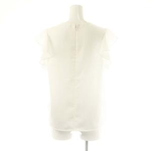 M-Premier フリルブラウス フレンチスリーブ プルオーバー 38 オフホワイト /DO OS