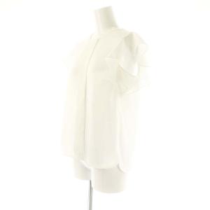 M-Premier フリルブラウス フレンチスリーブ プルオーバー 38 オフホワイト /DO OS