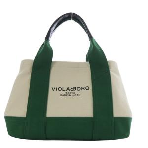 トートバッグ ハンドバッグ ロゴ入りキャンバス グリーン /YO6