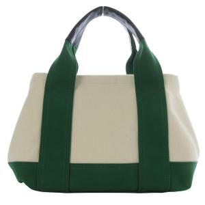 VIOLA d'ORO トートバッグ ハンドバッグ ロゴ入りキャンバス グリーン /YO6