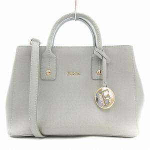 美品 ハンドバッグ ショルダー 2WAY グレー /AE