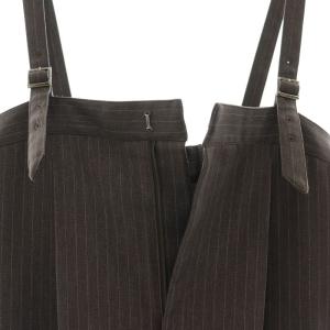 Spick&Span 23AW ストライプベアオールインワン 036 茶 /MI OS