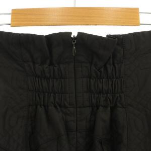 FRAY I.D 23AW キルティングジャガードボリュームスカート フレア マキシ ロング 0 黒 ブラック /AT OS