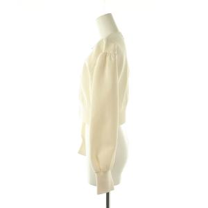 CELFORD 23AW ブローチ付きニットブルゾン ジャケット ショート 36 オフホワイト /DO OS