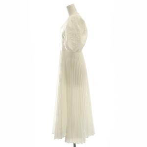 CELFORD 23SS エンブロイダリーワンピース ミモレ ロング 五分袖 36 白 ホワイト /AT OS