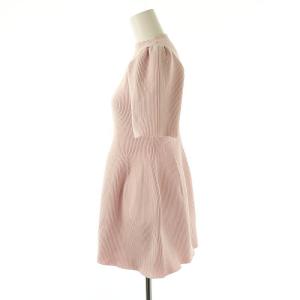 CELFORD 24SS ハーフスリーブペプラムニットプルオーバー カットソー 五分袖 36 ピンク /DO OS