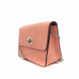COACH 12092 チェーンショルダーバッグ ポシェット クロスボディ レザー ターンロック ピンク /FT