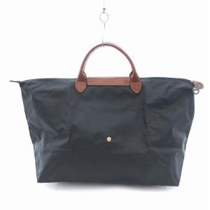 Longchamp ルプリアージュ ボストンバッグ トート ナイロン グレー /UO