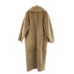 SNIDEL Sustaina ファーステンカラーロングコート フェイクファー 1 ピンクベージュ /MY OS