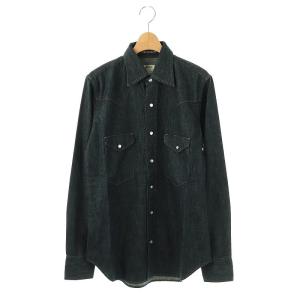 MB174-5736 WESTERN SHIRT DENIMシャツ デニム 02 M 紺 /MI OS