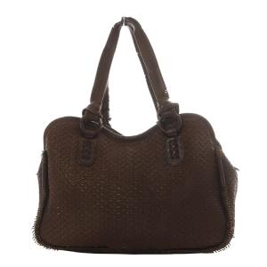 JAMIN PUECH トートバッグ ハンドバッグ レザー ダークブラウン /YO9