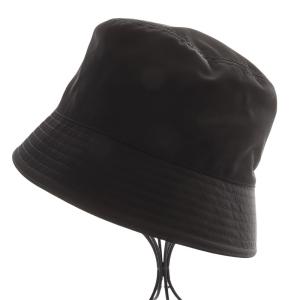 PRADA バケットハット ナイロン M ブラック 1HC137