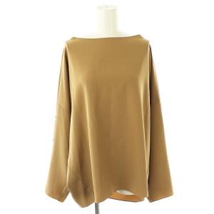 24AW Elegant Nuance ブラウス 長袖 コクーン カーキベージュ /ES OS