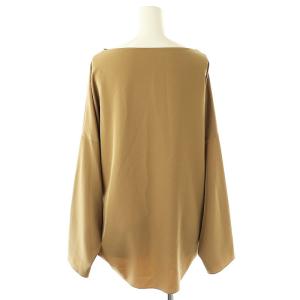Plage 24AW Elegant Nuance ブラウス 長袖 コクーン カーキベージュ /ES OS