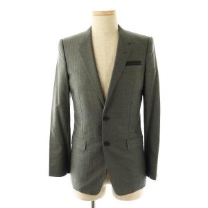 N.HOOLYWOOD スーツ セットアップ テーラードジャケット パンツ スラックス シャドーストライプ ウール 38 グレー