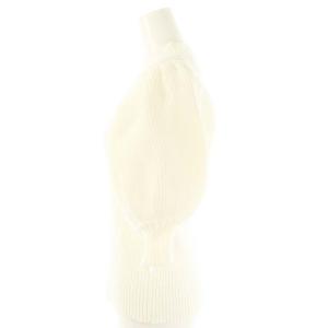 SEVEN TEN by MIHO KAWAHITO ボリュームスリーブニット セーター 七分袖 M オフホワイト /DO OS