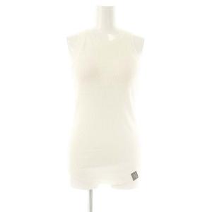 23SS BASIC RIB KT TT ベーシックリブニットタンクトップ カットソー F オフホワイト