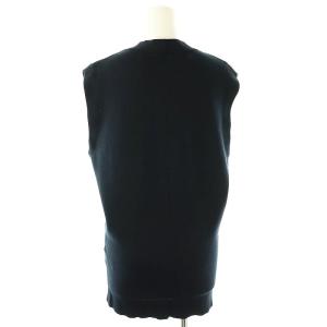 Plage 24AW CRAFT curvy カーディガン ニット ノースリーブ Vネック F 紺 ネイビー 24080922722030