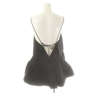 IENA 24AW グログラン キャミブラウス ペプラム ブラック /DF OS