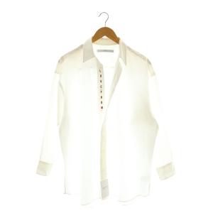24AW 100/2ブロード前立てLOVEシャツ F 白 ホワイト /CX OS