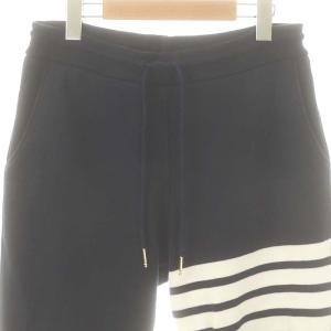 THOM BROWNE 4BARクラシックスウェットパンツ ジョガー イージー 0 ネイビー オフホワイト /DO OS AD