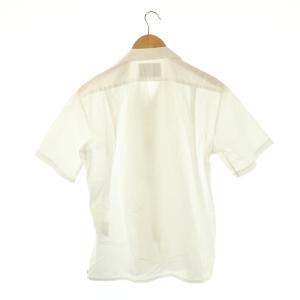 kolor オープンカラーショートスリーブ ジップアップシャツ 1 白 ホワイト /SS OS