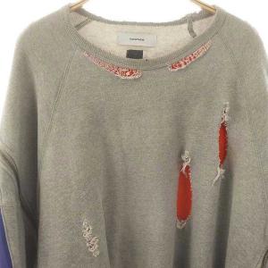 FACETASM ZIPPER RIB スウェット トレーナー 3 グレー マルチカラー /MI OS SH ユニセックス