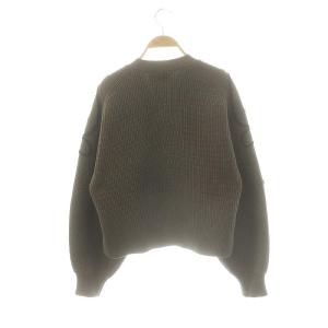 Adam et Rope' 24AW ラインニットカーディガン Vネック 長袖 F グレー /AT OS