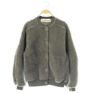 22AW ボア ケープリン ブルゾン ウール混 F グレー /MI OS