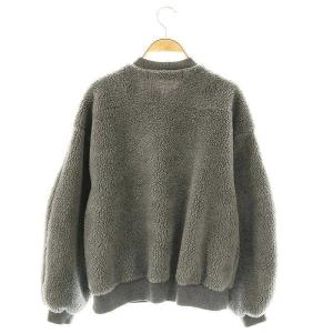 Shinzone 22AW ボア ケープリン ブルゾン ウール混 F グレー /MI OS