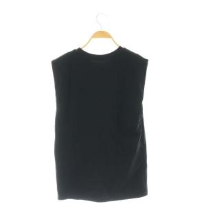 EVERYDAY I LIKE Boxy N/S T-shirt Tシャツ カットソー ノースリーブ 黒 ブラック /CX OS