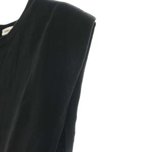 EVERYDAY I LIKE Boxy N/S T-shirt Tシャツ カットソー ノースリーブ 黒 ブラック /CX OS