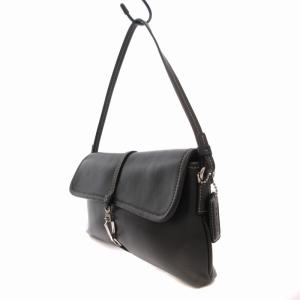 COACH 7573 ハンドバッグ ワンショルダー レザー 黒 ブラック /FT