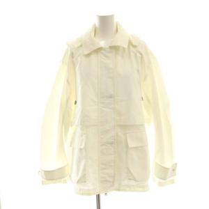 ジップアップ ジャケット マウンテンパーカー 36 白 ホワイト /AT OS