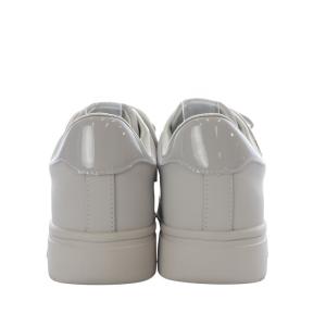 DIANA プラスダイアナ スニーカー ローカット ビジュー付き レザー 25cm グレー /YO16