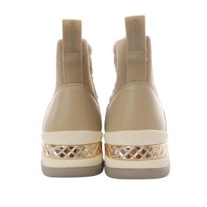 DIANA プラスダイアナ ショート丈スノーブーツ フラット XL ベージュ /YO14