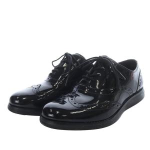 COLE HAAN ORIGINALGRAND WNG ウィングチップ レースアップシューズ ブラック パテント ウォータープルーフ