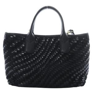 COLE HAAN ハンドバッグ ショルダーバッグ 2way 斜め掛け インチレチャート レザー スエード ブラック /YO6