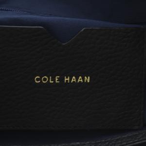 COLE HAAN ハンドバッグ ショルダーバッグ 2way 斜め掛け インチレチャート レザー スエード ブラック /YO6