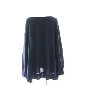 L'Appartement N Volume Knit ニット カットソー プルオーバー 紺 /CX OS