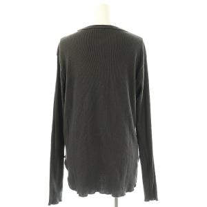 Deuxieme Classe 23AW RIB LONGSLEEVE T SHIRT カットソー Tシャツ 長袖 ブラック /ES OS
