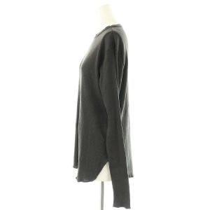 Deuxieme Classe 23AW RIB LONGSLEEVE T SHIRT カットソー Tシャツ 長袖 ブラック /ES OS